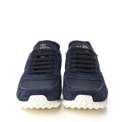 Valentino Garavani Suede Mesh Mens Soul AM Sneakers 40 Marine 2 of 9