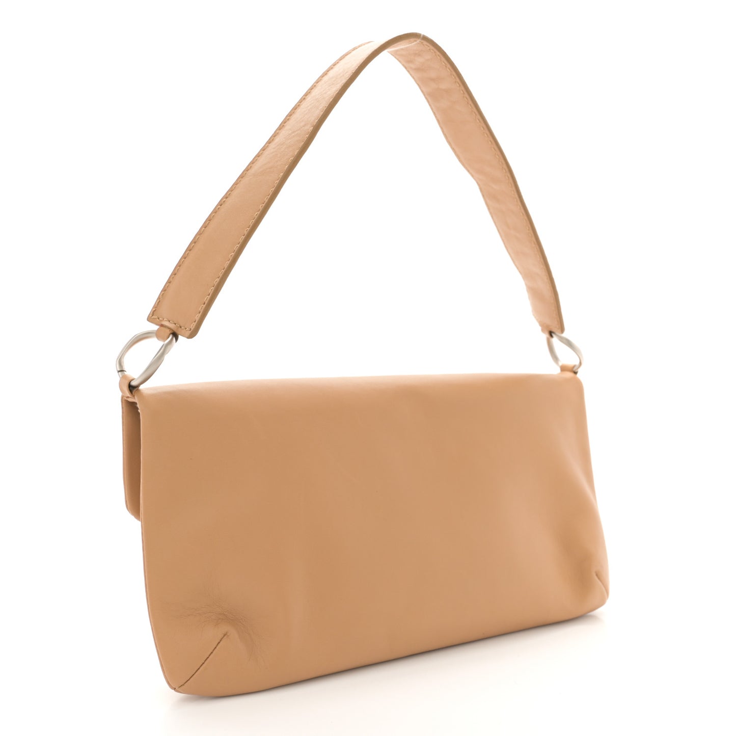 Lambskin Mademoiselle Chocolate Bar Shoulder Bag Beige