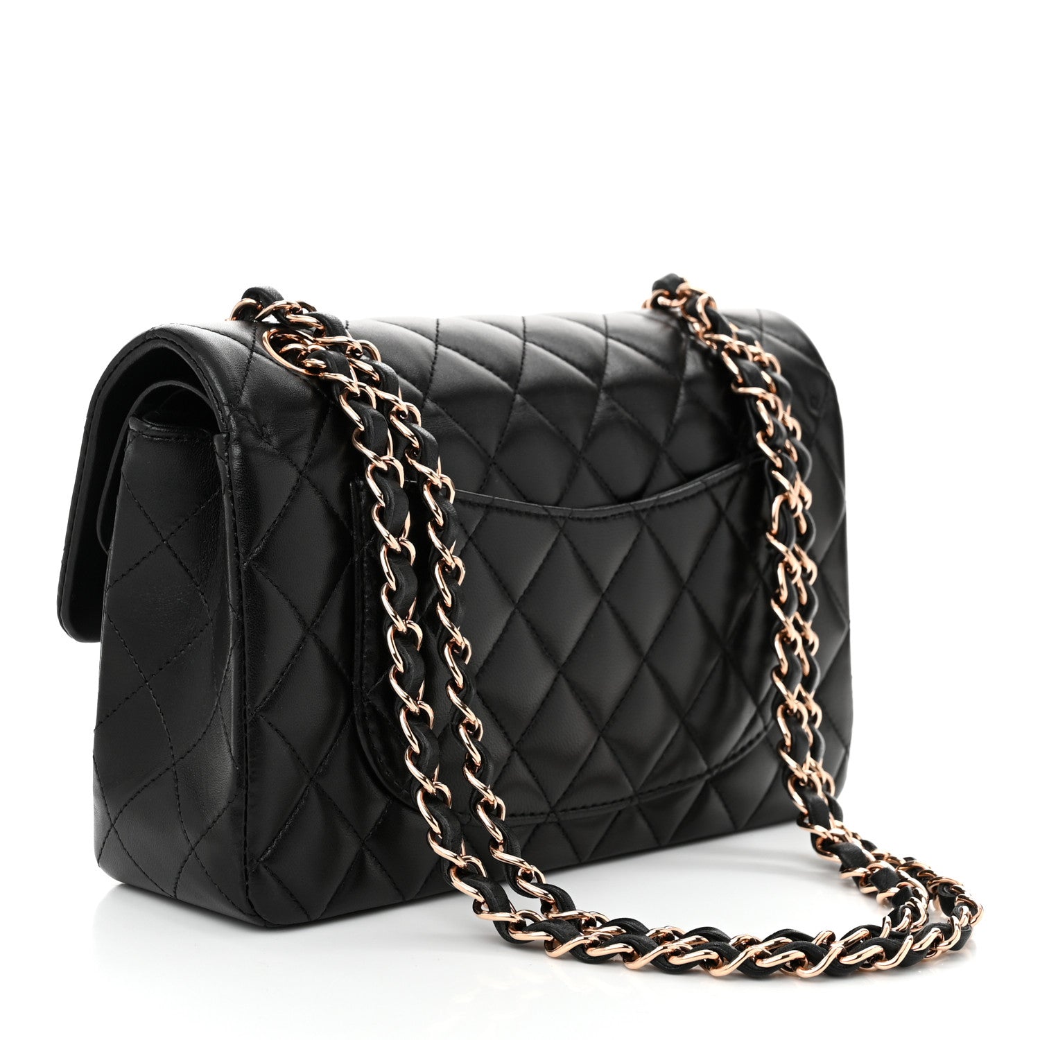 Chanel Lambskin Quilted Small Double Flap Black 3 of 11
