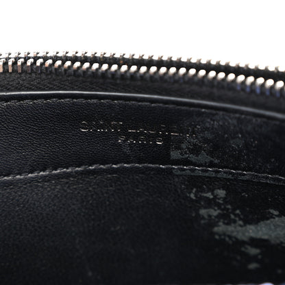 Saint Laurent Metallic Glitter Classic Monogram Kate Tassel Chain Wallet North Sea 7 of 14