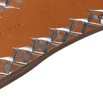 Bottega Veneta Nappa Intrecciato Flat Sandals 36 Silver 13 of 16
