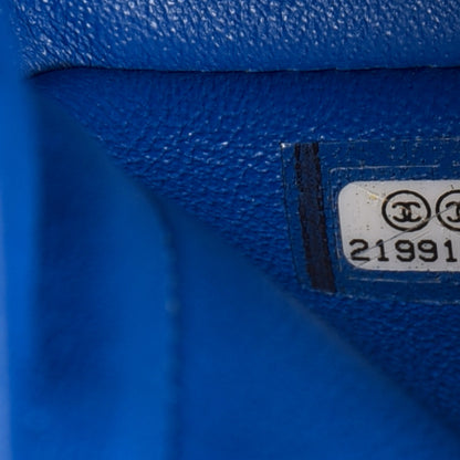 Chanel Lambskin Quilted Mini Square Flap Blue 7 of 8
