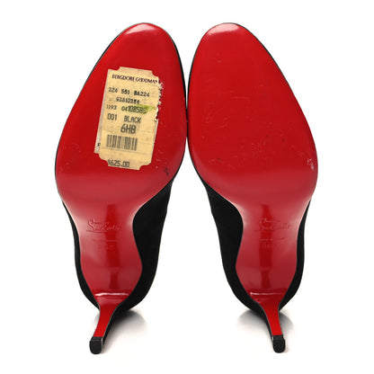 Christian Louboutin Suede Simple 100 Pumps 36.5 Black 5 of 7