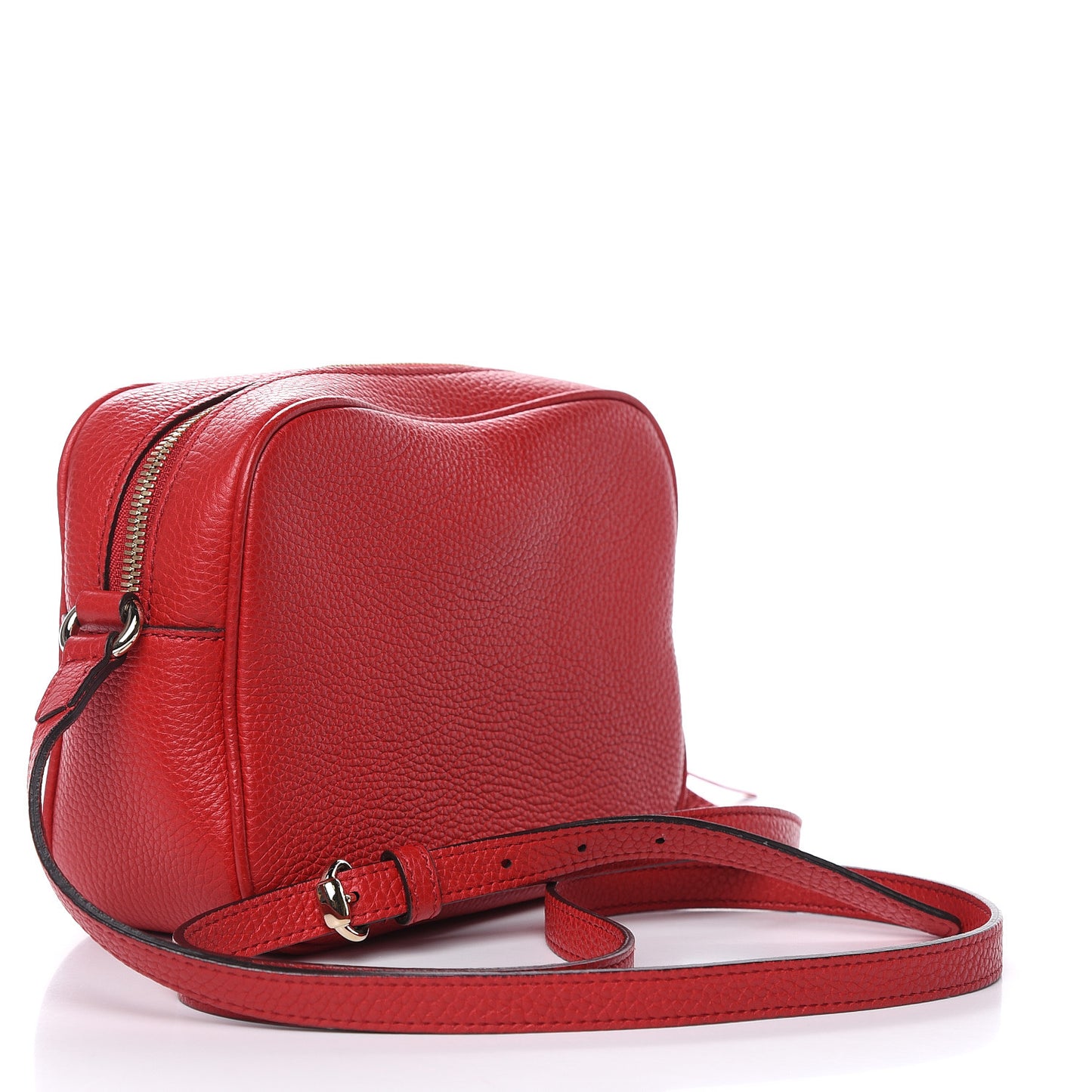 Pebbled Calfskin Small Soho Disco Bag Tabasco Red