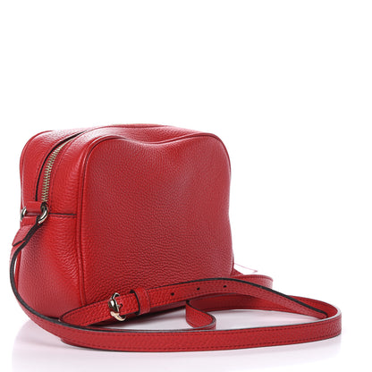 Gucci Pebbled Calfskin Small Soho Disco Bag Tabasco Red 3 of 11