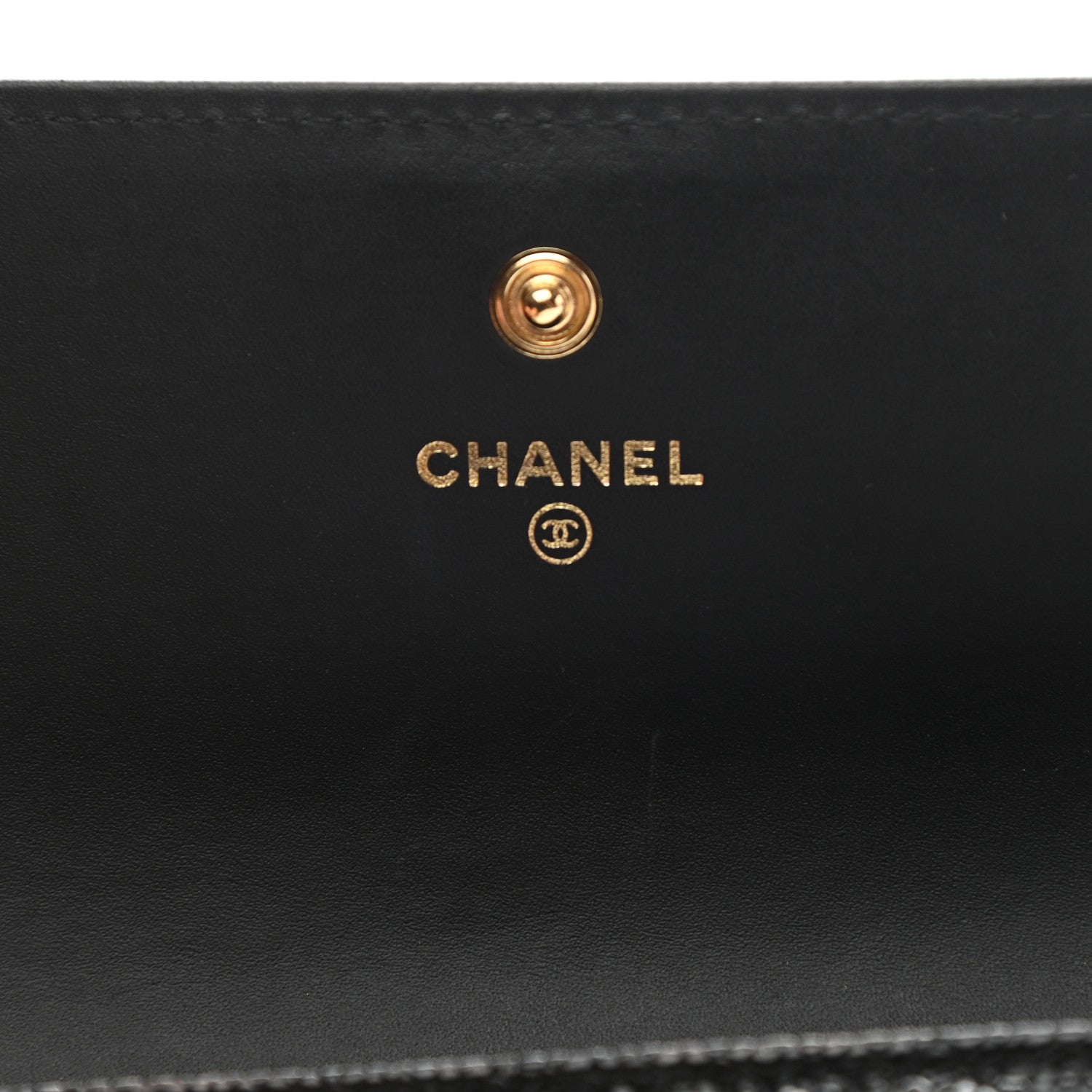 Chanel Caviar Quilted Large Boy Gusset Flap Wallet Black 6 of 9