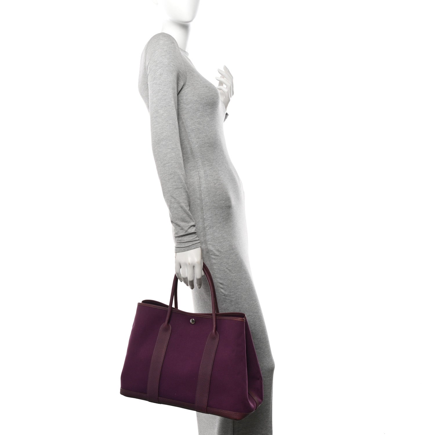 Hermes Toile Negonda Garden Party Tote 36 MM Cassis 2 of 11