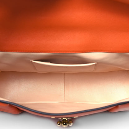 Chloe Goatskin Large Elsie Shoulder Bag Coral 7 of 10