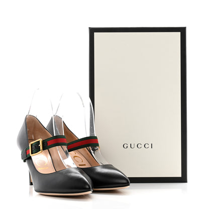 Gucci Malaga Kid Sylvie High Heel Pumps 39 Black 11 of 11