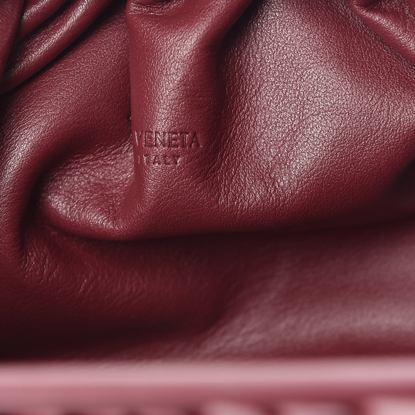 Butter Calfskin The Mini Pouch Bordeaux