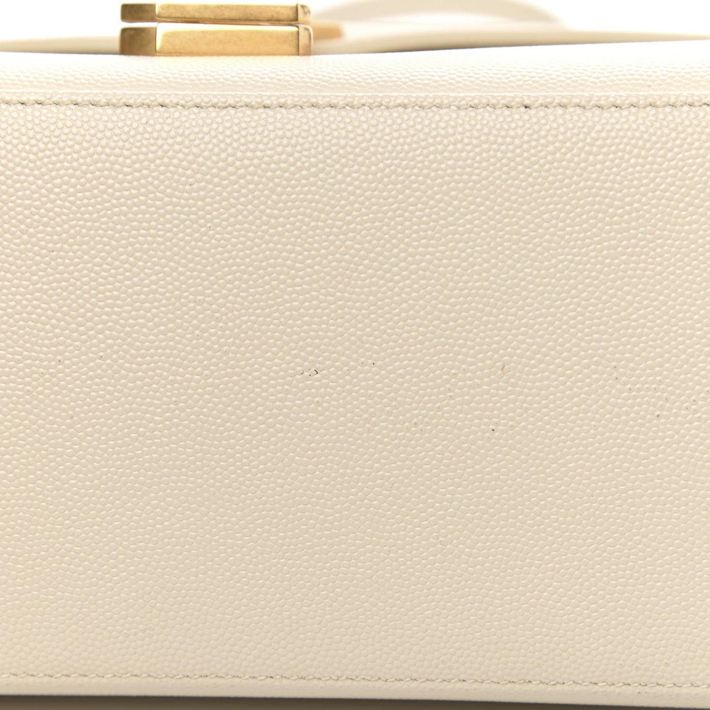 Grain de Poudre Medium Classic Monogram Cassandra Top Handle Crema Soft Rouge Legion