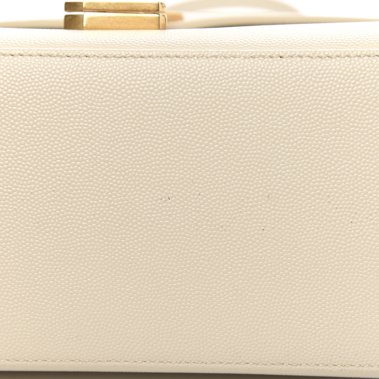 Saint Laurent Grain de Poudre Medium Classic Monogram Cassandra Top Handle Crema Soft Rouge Legion 10 of 13