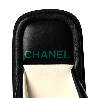 Chanel Lambskin Padded Pool Thong Sandals 40 Black 8 of 9