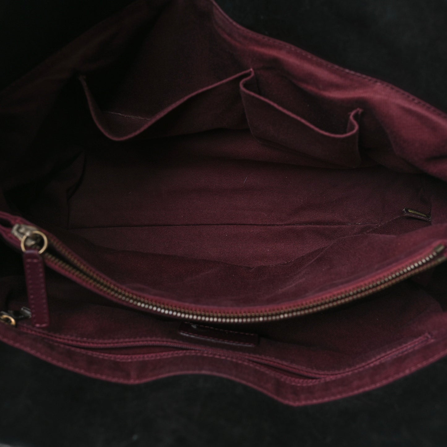 Glazed Calfskin Stingray Large Bindi CC Tote Black