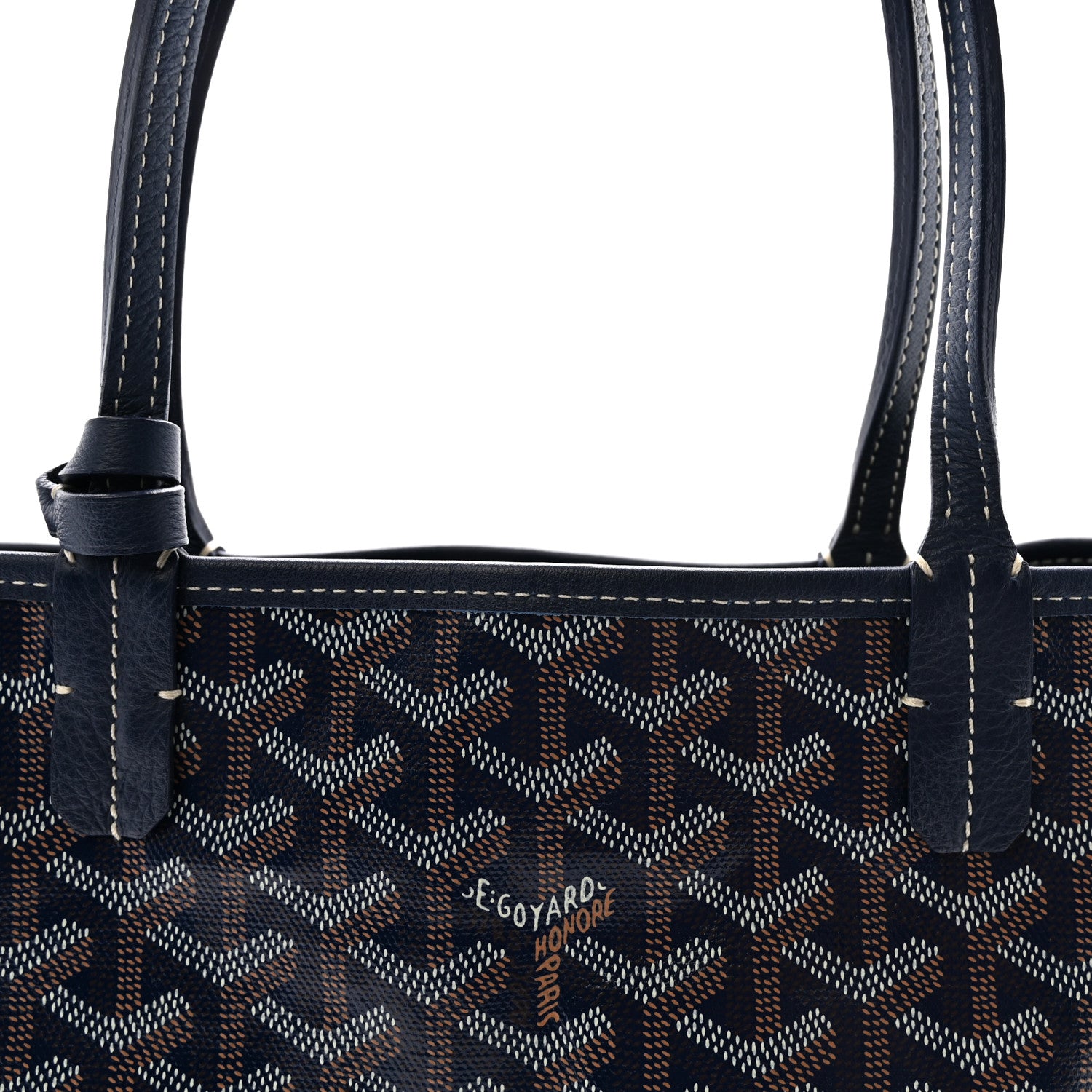Goyard Goyardine Reversible Mini Anjou Navy 8 of 10