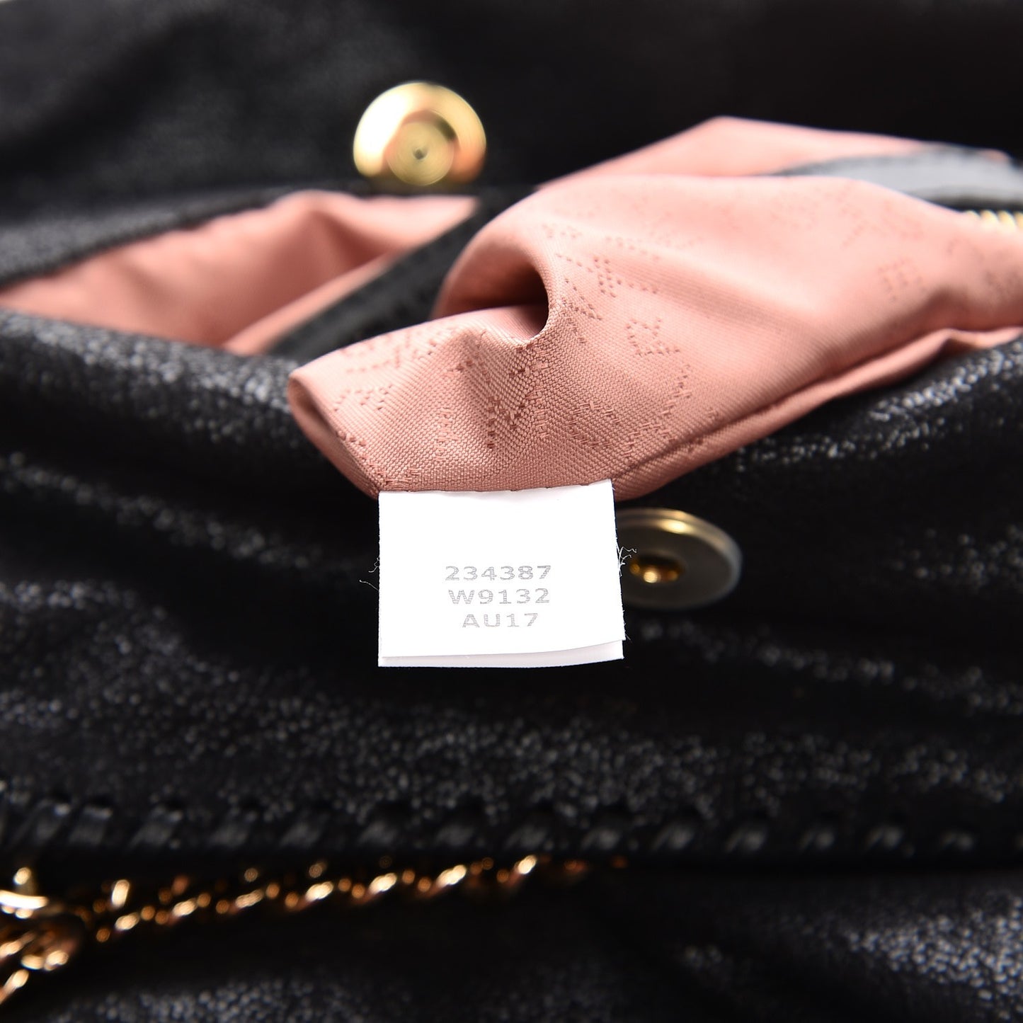 Shaggy Deer Falabella Fold Over Tote Black