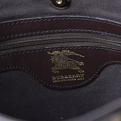 Burberry Haymarket Check Small Onslow Tote Chocolate 6 of 20