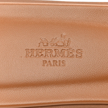 Hermes Denim Canvas Oran Sandals 37.5 Bleu Clair 7 of 9