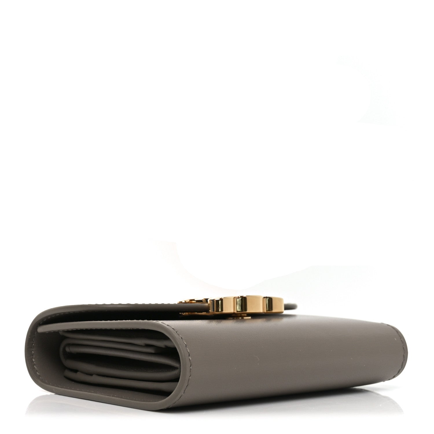 Celine Shiny Calfskin Small Triomphe Wallet Pebble 4 of 7