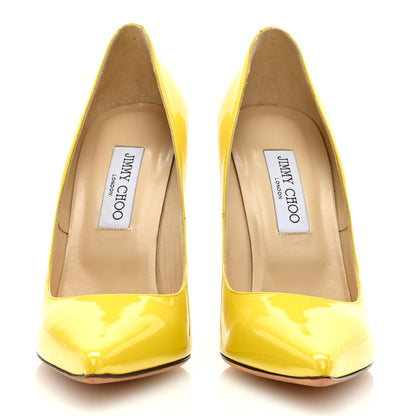 Jimmy Choo JIMMY CHOO Patent Anouk 120 Pumps 40 Neon Yellow 3 of 7