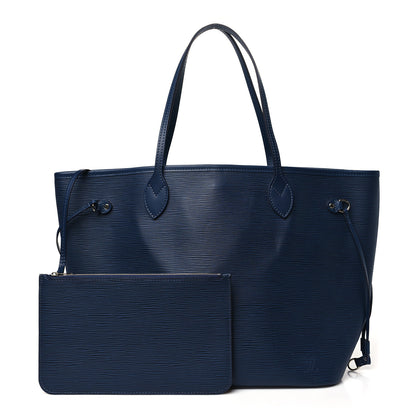 Louis Vuitton Epi Neverfull MM Indigo 3 of 11