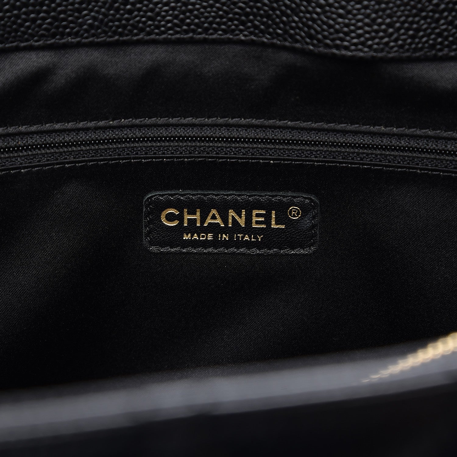 Chanel Caviar Quilted XL Grand Shopping Tote GST Black 6 of 11