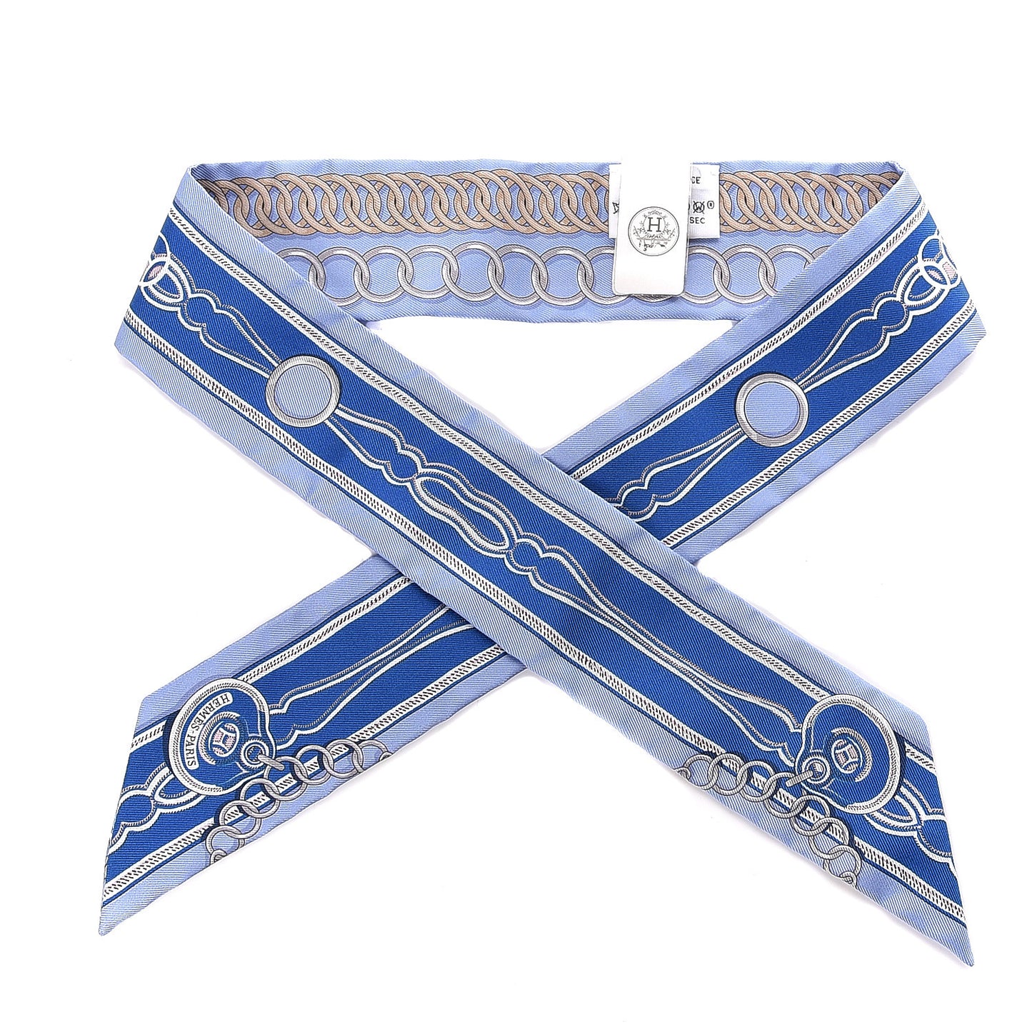 Silk Maillons Twilly Ciel Bleu Roy Beige