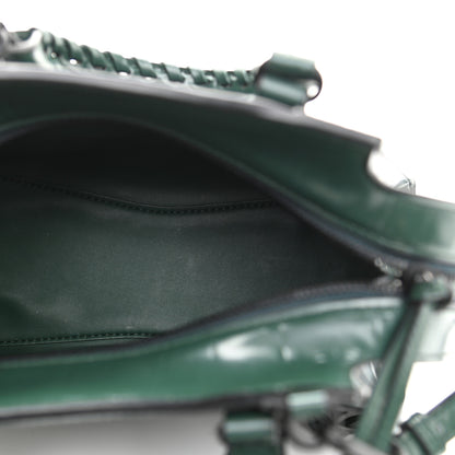 Balenciaga Semi Shiny Calfskin Crocodile Embossed Neo Classic Black Hardware Mini City Forest Green 5 of 9