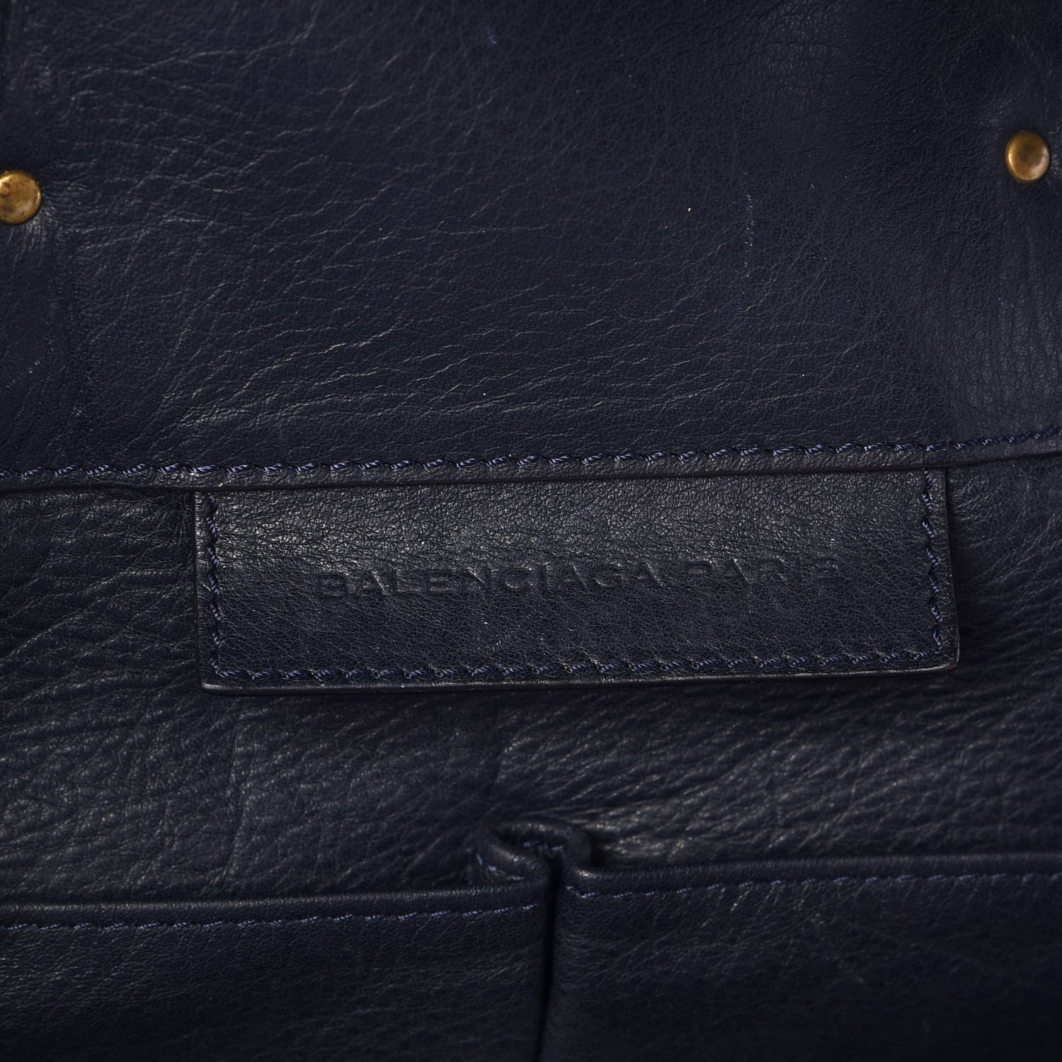Balenciaga Calfskin Papier Ligne A5 Flap Tote Bleu Roi Black 6 of 13