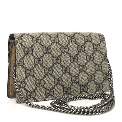 Gucci GG Supreme Monogram Super Mini Dionysus Shoulder Bag Taupe 3 of 11