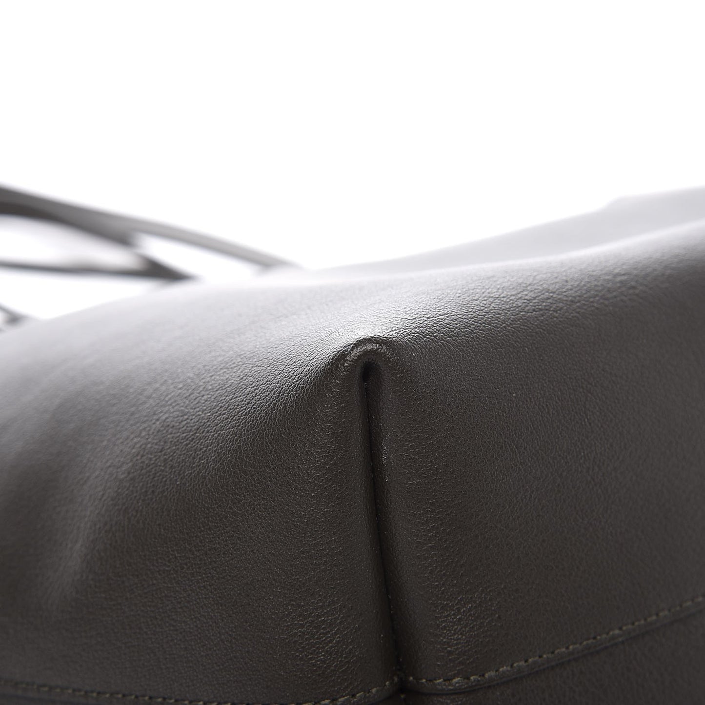 Calfskin Large Shopping Tote Earth