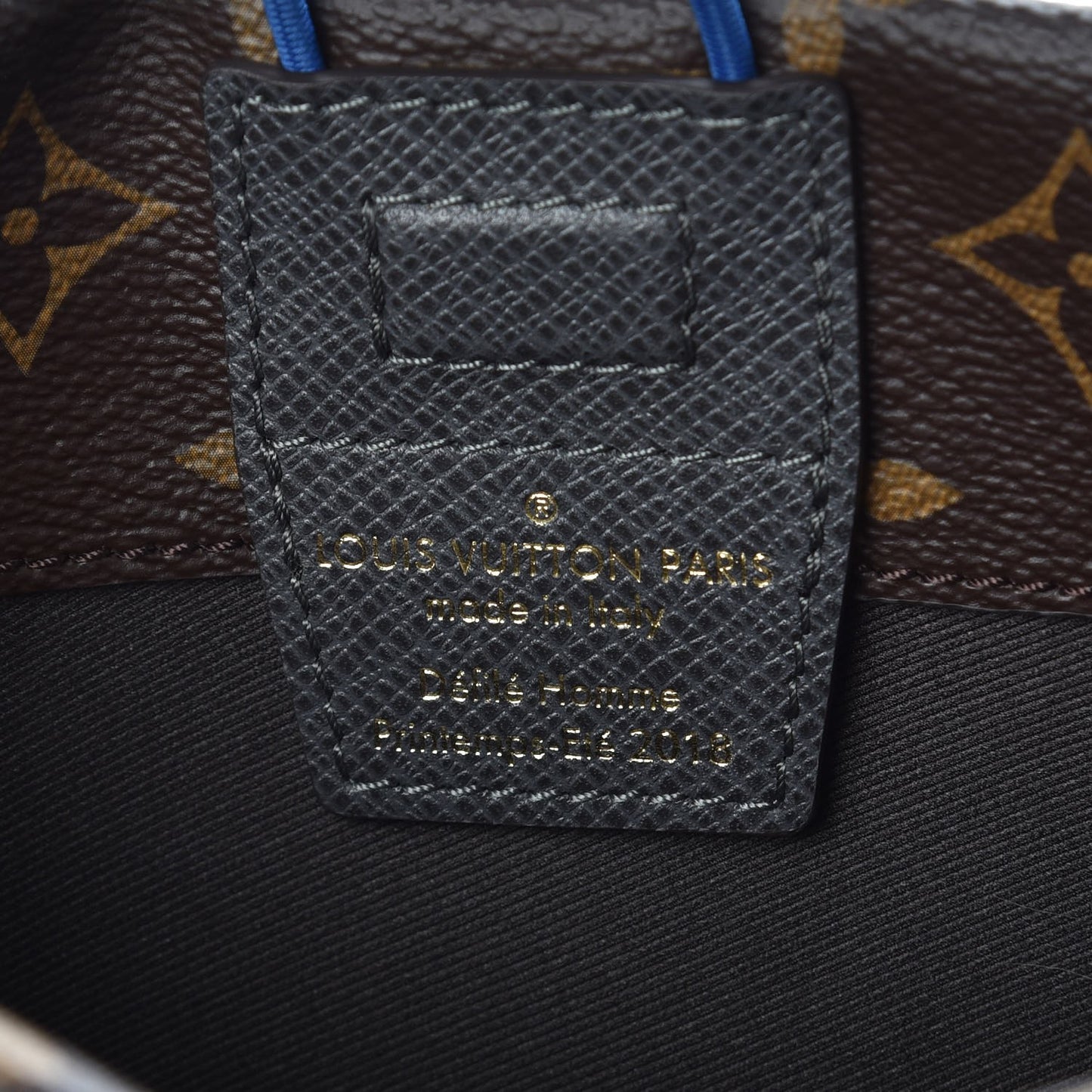 Monogram Small Outdoor Pouch Pacific Blue