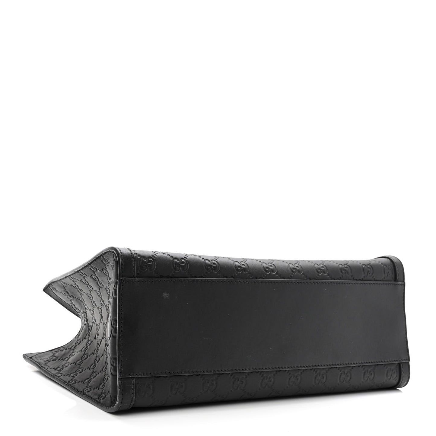 Guccissima Medium Padlock Tote Black