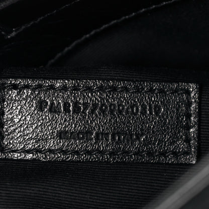 Saint Laurent Crinkled Calfskin Matelasse Monogram Medium Niki Shopper Tote Black 7 of 12