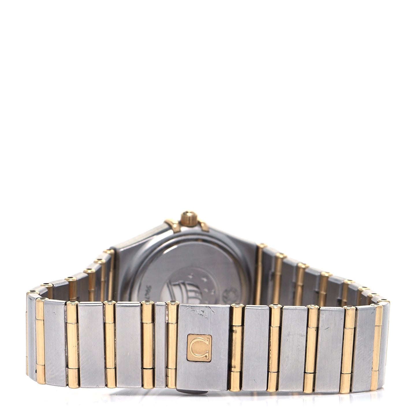 Stainless Steel 18K Yellow Gold Diamond Mother of Pearl 25mm Constellation Manhattan Quartz Watch 1272.75.00