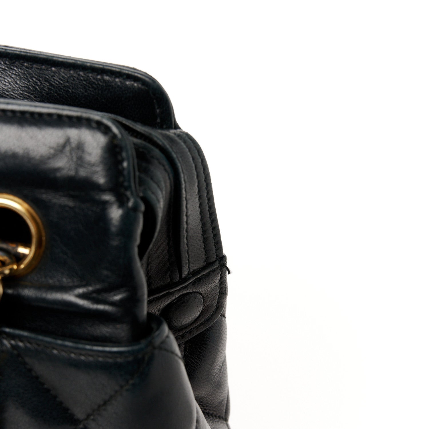 Chanel Lambskin Quilted Shoulder Bag Black 12 of 12