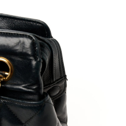 Chanel Lambskin Quilted Shoulder Bag Black 12 of 12