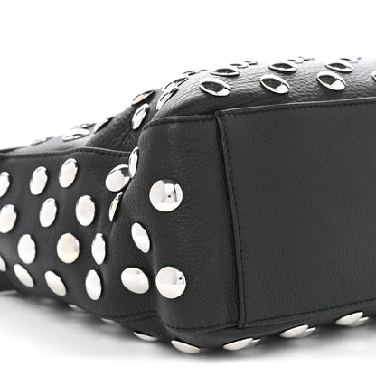 Khaite Pebbled Sport Calfskin Studded Elena Black 7 of 8