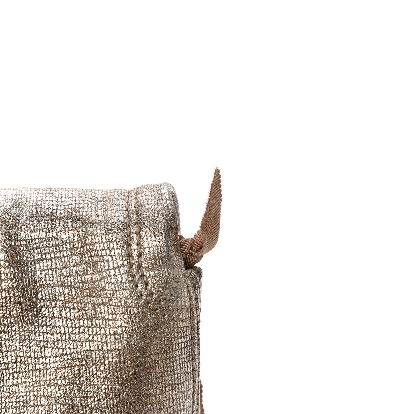 Metallic Lambskin Mini Happy Pop Crossbody Gold