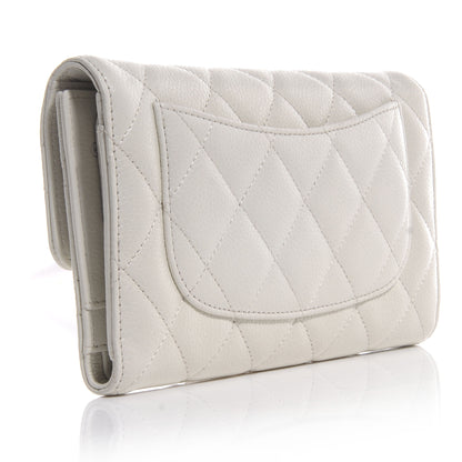 Chanel Caviar Reissue Classic Wallet White 3 of 8