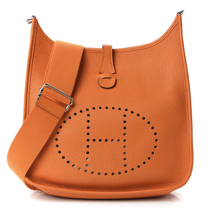 Hermes Togo Evelyne III PM Orange 1 of 9