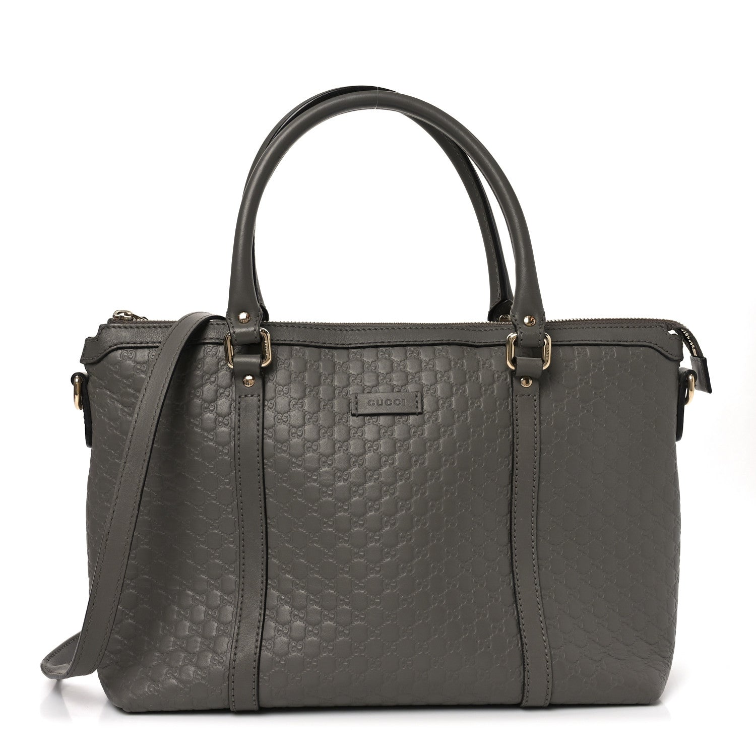 Gucci Soft Microguccissima Small Zippered Satchel Loess 1 of 10