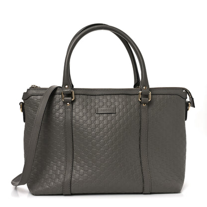 Gucci Soft Microguccissima Small Zippered Satchel Loess 1 of 10