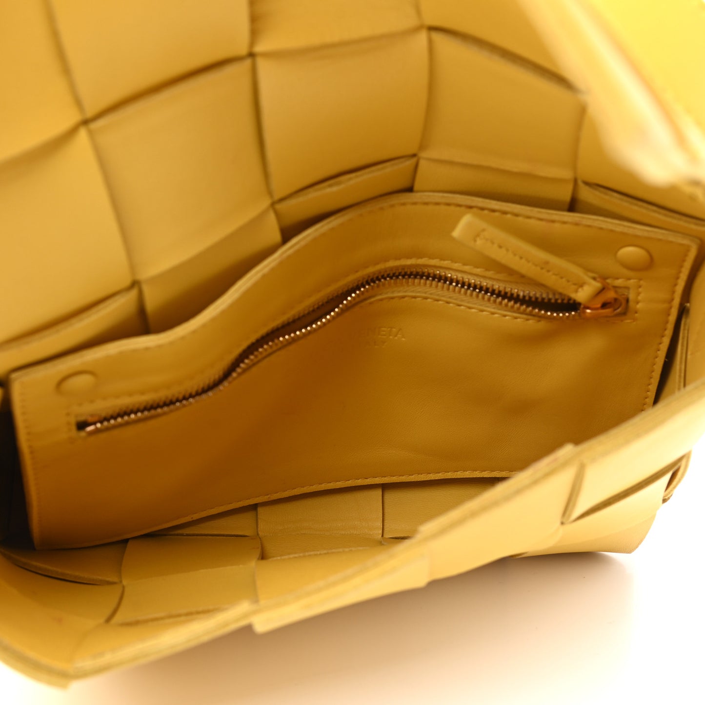 Lambskin Maxi Intrecciato Cassette Crossbody Bag Buttercup