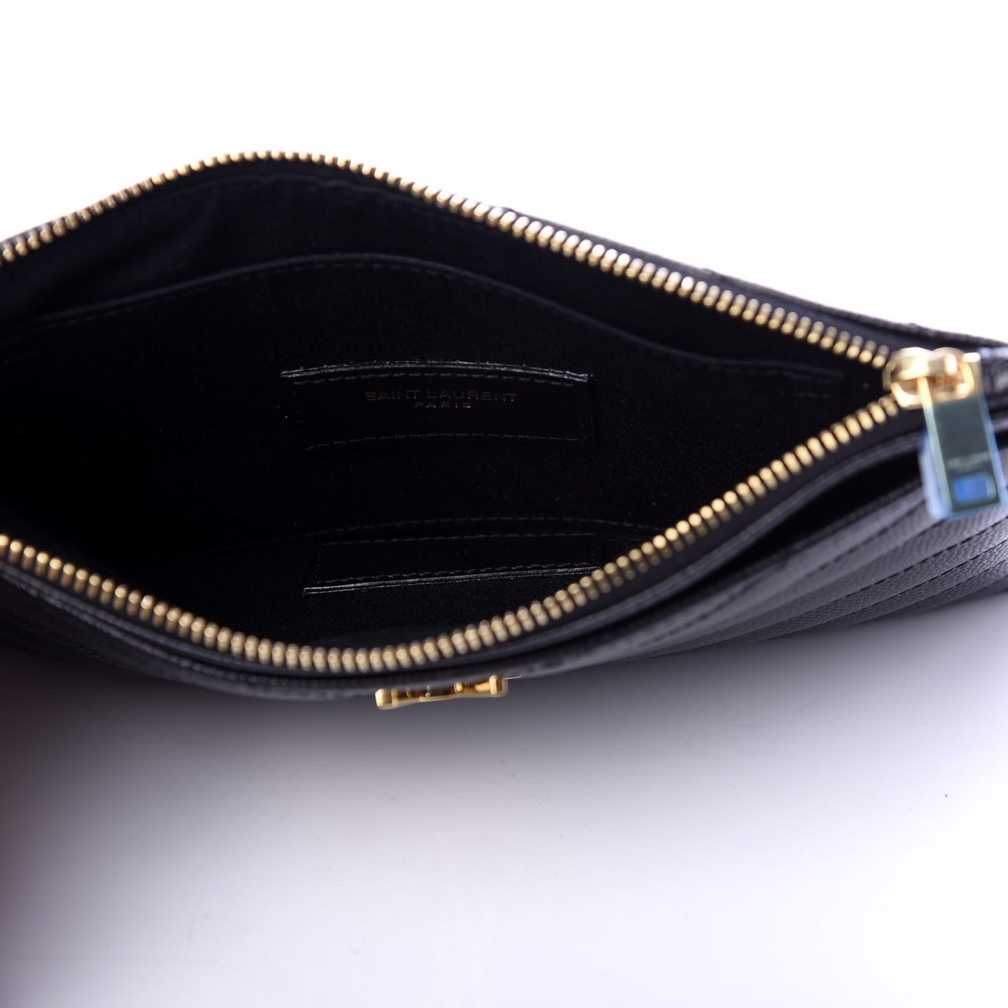 Grain De Poudre Chevron Monogram Bill Pouch Black