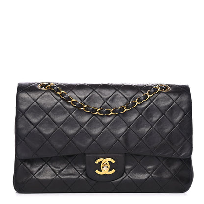 Chanel Lambskin Quilted Medium Double Flap Black 1 of 4