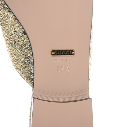 Gucci Galassia Womens GG Marmont Fringe Slippers 37.5 Platino 6 of 11