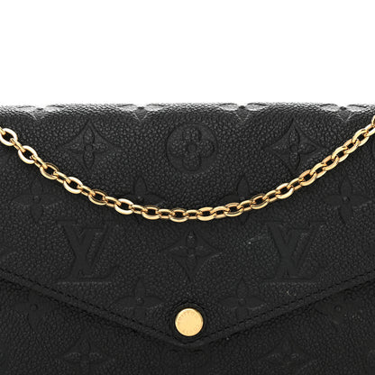 Louis Vuitton Empreinte Pochette Felicie Chain Wallet Black 8 of 12