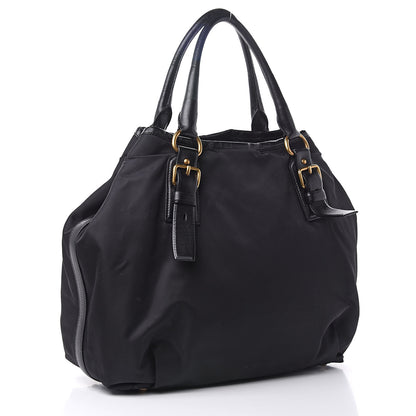 Prada Tessuto Nylon Cervo Shoulder Bag Black 3 of 11