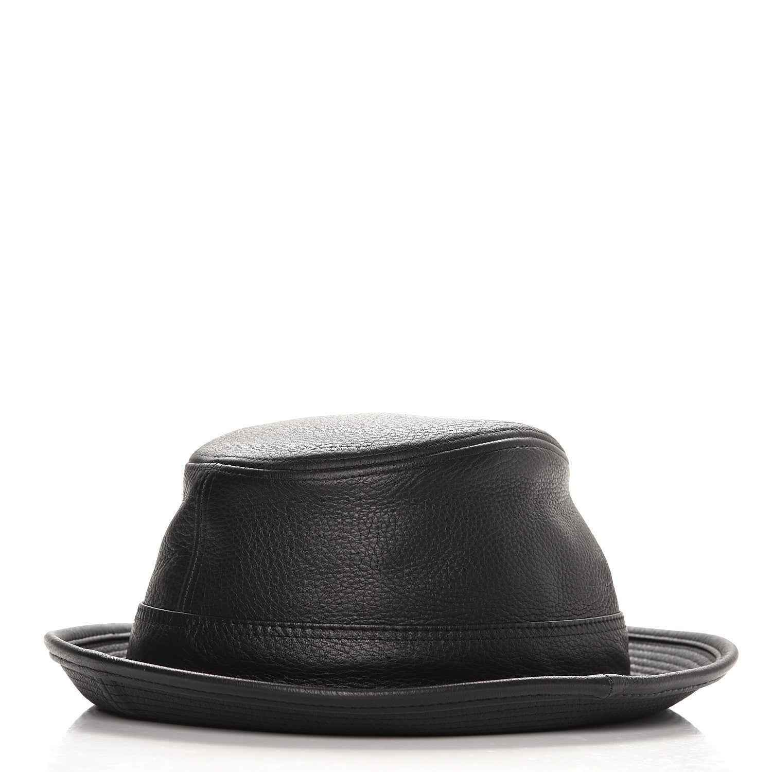 Hermes Mens Deerskin Funk Hat 59 Black 3 of 7